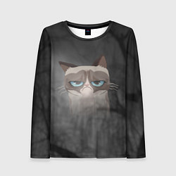Лонгслив женский Grumpy Cat, цвет: 3D-принт