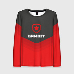 Лонгслив женский Gambit Gaming Uniform, цвет: 3D-принт