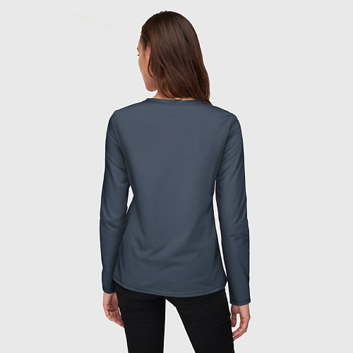 Женский лонгслив Осенний медведь / 3D-принт – фото 4