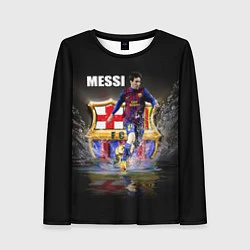 Лонгслив женский Messi FCB, цвет: 3D-принт