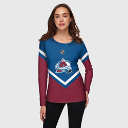 Лонгслив женский NHL: Colorado Avalanche, цвет: 3D-принт — фото 2