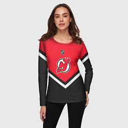 Лонгслив женский NHL: New Jersey Devils, цвет: 3D-принт — фото 2