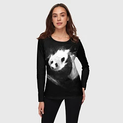 Лонгслив женский Молочная панда, цвет: 3D-принт — фото 2