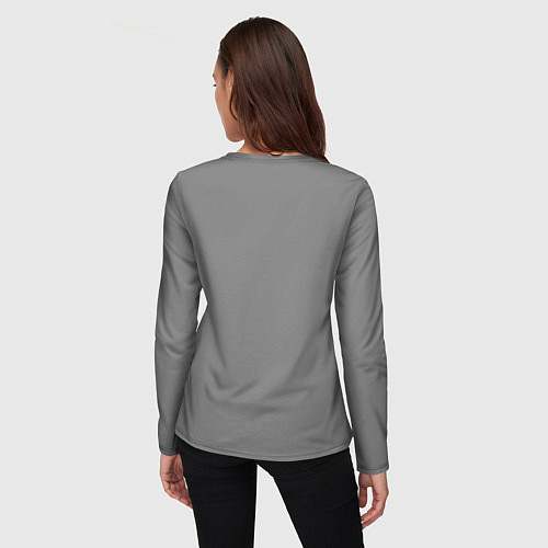 Женский лонгслив Взгляд ёжика / 3D-принт – фото 4