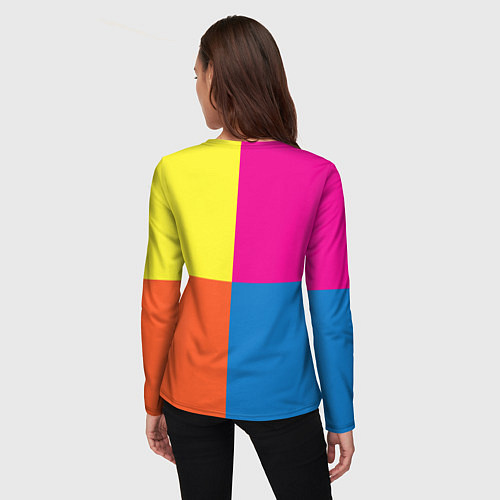 Женский лонгслив Love three-dimensional letters / 3D-принт – фото 4