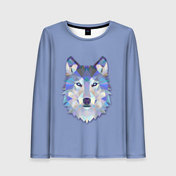 Лонгслив женский Геометрический волк, цвет: 3D-принт