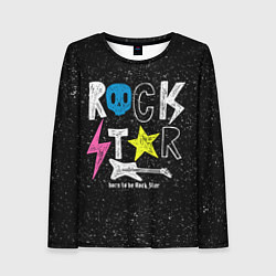 Лонгслив женский Rock Star, цвет: 3D-принт