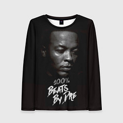 Лонгслив женский Dr. Dre: 100% Beats, цвет: 3D-принт