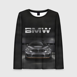 Женский лонгслив BMW серебро