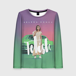 Лонгслив женский Selena Gomez: Green Fetish, цвет: 3D-принт