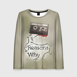 Лонгслив женский Joy Asher: 13 reason why, цвет: 3D-принт