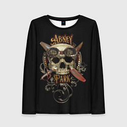 Лонгслив женский Abney Park: Biker, цвет: 3D-принт