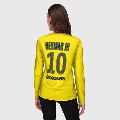 Женский лонгслив PSG FC: Neymar Away 17/18 / 3D-принт – фото 4