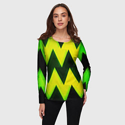 Лонгслив женский Zigzag, цвет: 3D-принт — фото 2