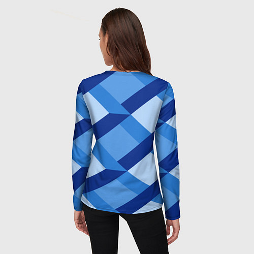 Женский лонгслив Линий геометрия / 3D-принт – фото 4