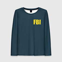 Лонгслив женский FBI, цвет: 3D-принт