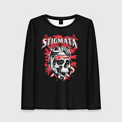 Лонгслив женский Stigmata Skull, цвет: 3D-принт