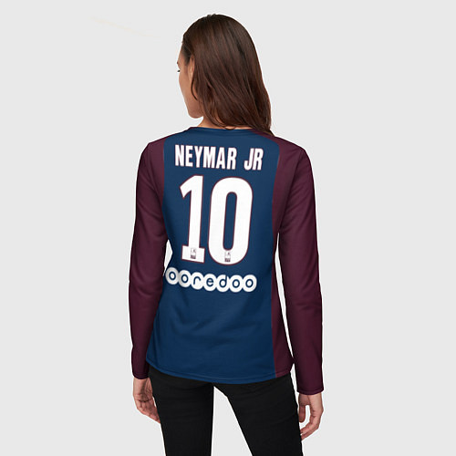 Женский лонгслив FC PSG: Neymar Home 17/18 / 3D-принт – фото 4