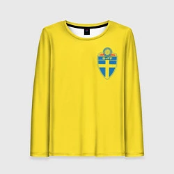 Лонгслив женский Сборная Швеции, цвет: 3D-принт