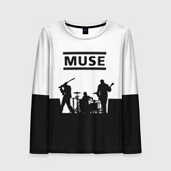 Лонгслив женский Muse B&W, цвет: 3D-принт