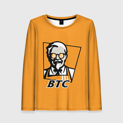 Лонгслив женский BTC vs KFC, цвет: 3D-принт