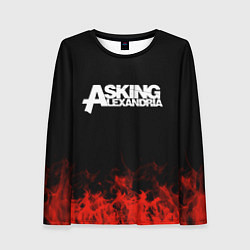 Лонгслив женский Asking Alexandria: Flame, цвет: 3D-принт