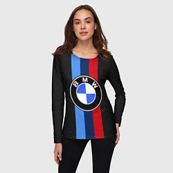 Лонгслив женский BMW SPORT, цвет: 3D-принт — фото 2
