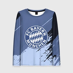 Лонгслив женский FC Bayern Munchen: Abstract style, цвет: 3D-принт