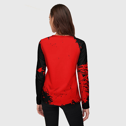 Женский лонгслив Rainbow Six Siege: Blood Style / 3D-принт – фото 4