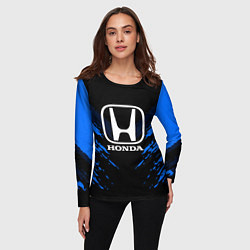 Лонгслив женский Honda: Blue Anger, цвет: 3D-принт — фото 2