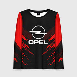 Лонгслив женский Opel: Red Anger, цвет: 3D-принт