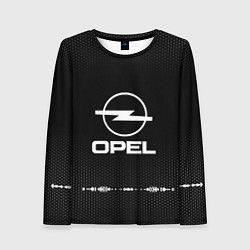 Лонгслив женский Opel: Black Abstract, цвет: 3D-принт