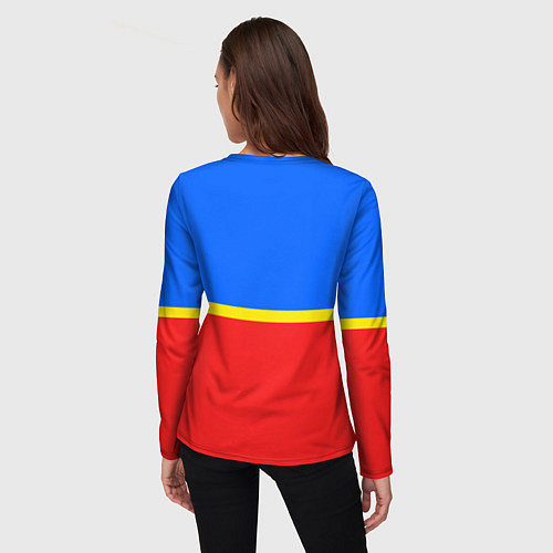 Женский лонгслив Воронеж: Россия / 3D-принт – фото 4