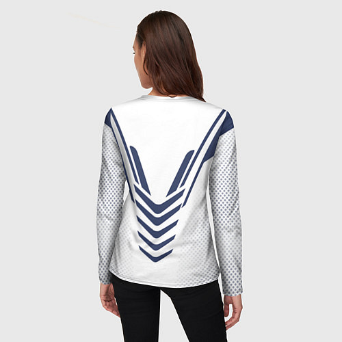 Женский лонгслив N7: White Armor / 3D-принт – фото 4