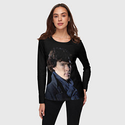 Лонгслив женский Sherlock, цвет: 3D-принт — фото 2