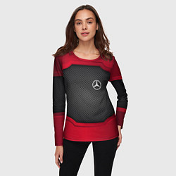 Лонгслив женский Mercedes Benz: Metal Sport, цвет: 3D-принт — фото 2