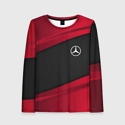 Женский лонгслив Mercedes Benz: Red Sport