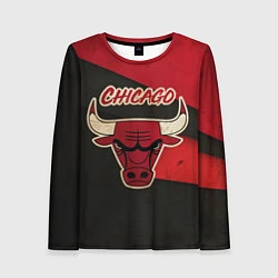 Лонгслив женский Chicago Bulls: Old Style, цвет: 3D-принт