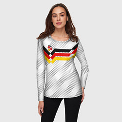 Лонгслив женский Немецкий футбол, цвет: 3D-принт — фото 2