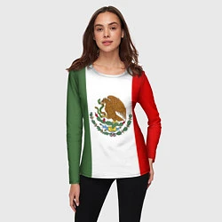 Лонгслив женский Мексиканский герб, цвет: 3D-принт — фото 2