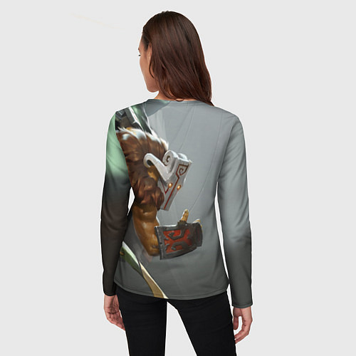 Женский лонгслив Dota 2: Juggernaut / 3D-принт – фото 4