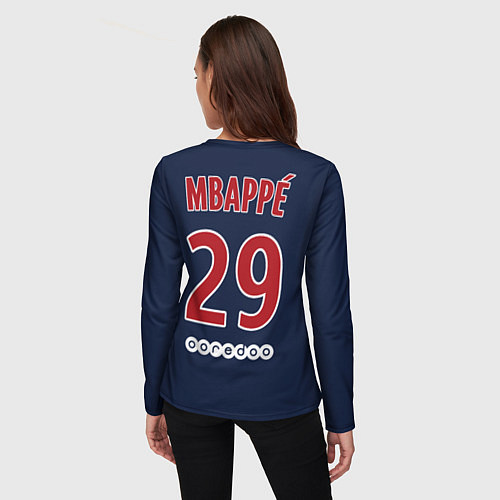 Женский лонгслив FC PSG Mbappe 18-19 / 3D-принт – фото 4