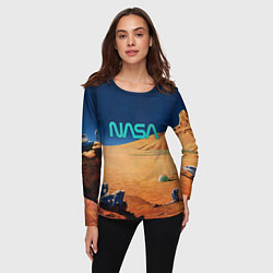 Лонгслив женский NASA on Mars, цвет: 3D-принт — фото 2