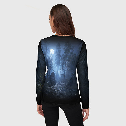 Женский лонгслив Metro Exodus: Dark Moon / 3D-принт – фото 4