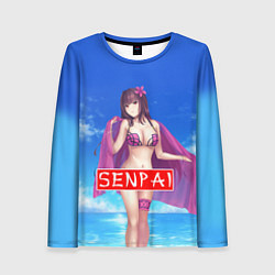 Женский лонгслив Senpai: Summer Girl