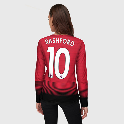 Женский лонгслив Rashford home 18-19 / 3D-принт – фото 4