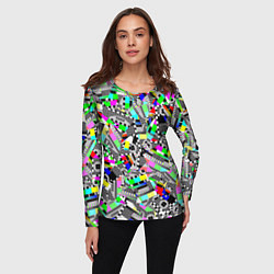 Лонгслив женский Экран профилактики, цвет: 3D-принт — фото 2