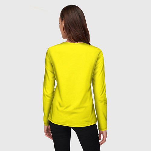 Женский лонгслив Tessa: Yellow Fashion / 3D-принт – фото 4