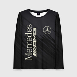 Лонгслив женский Mercedes AMG: Black Edition, цвет: 3D-принт