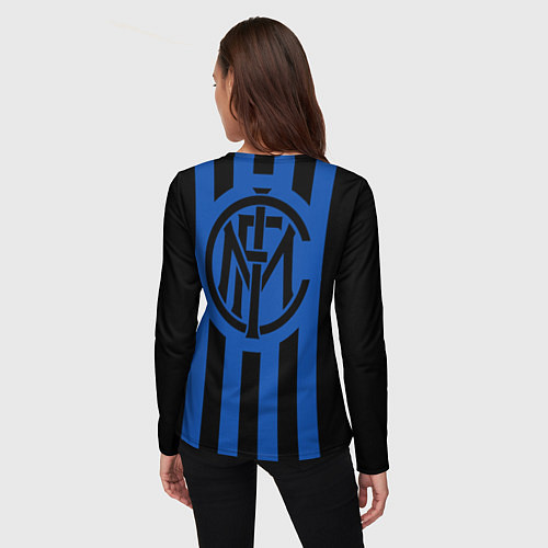 Женский лонгслив Internazionale Milano / 3D-принт – фото 4